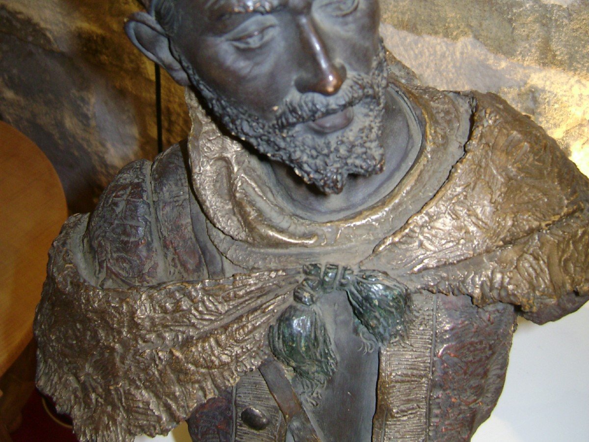 Pair Of Goldscheider Busts (1895) Terracotta Antar And Abla-photo-4