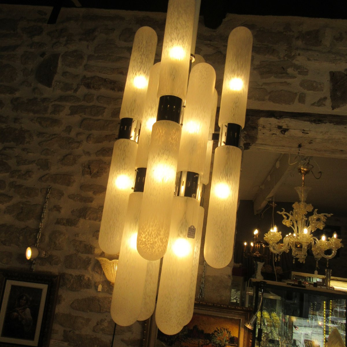 Murano Chandelier By Aldo Nason - 1960 - 16 Lights-photo-2
