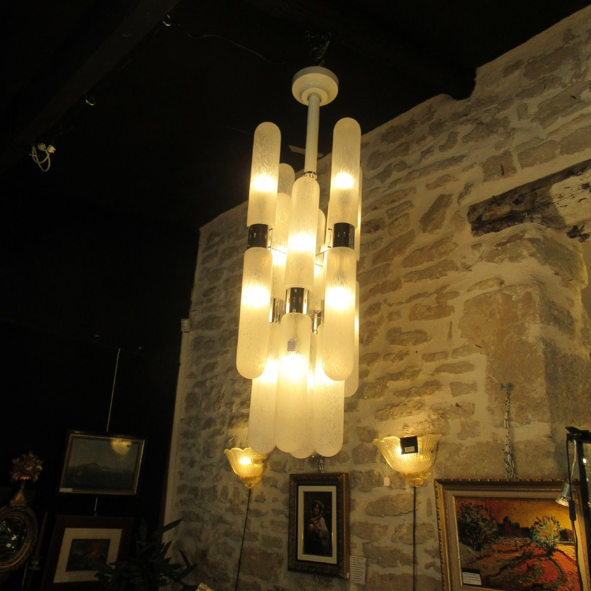 Murano Chandelier By Aldo Nason - 1960 - 16 Lights-photo-4