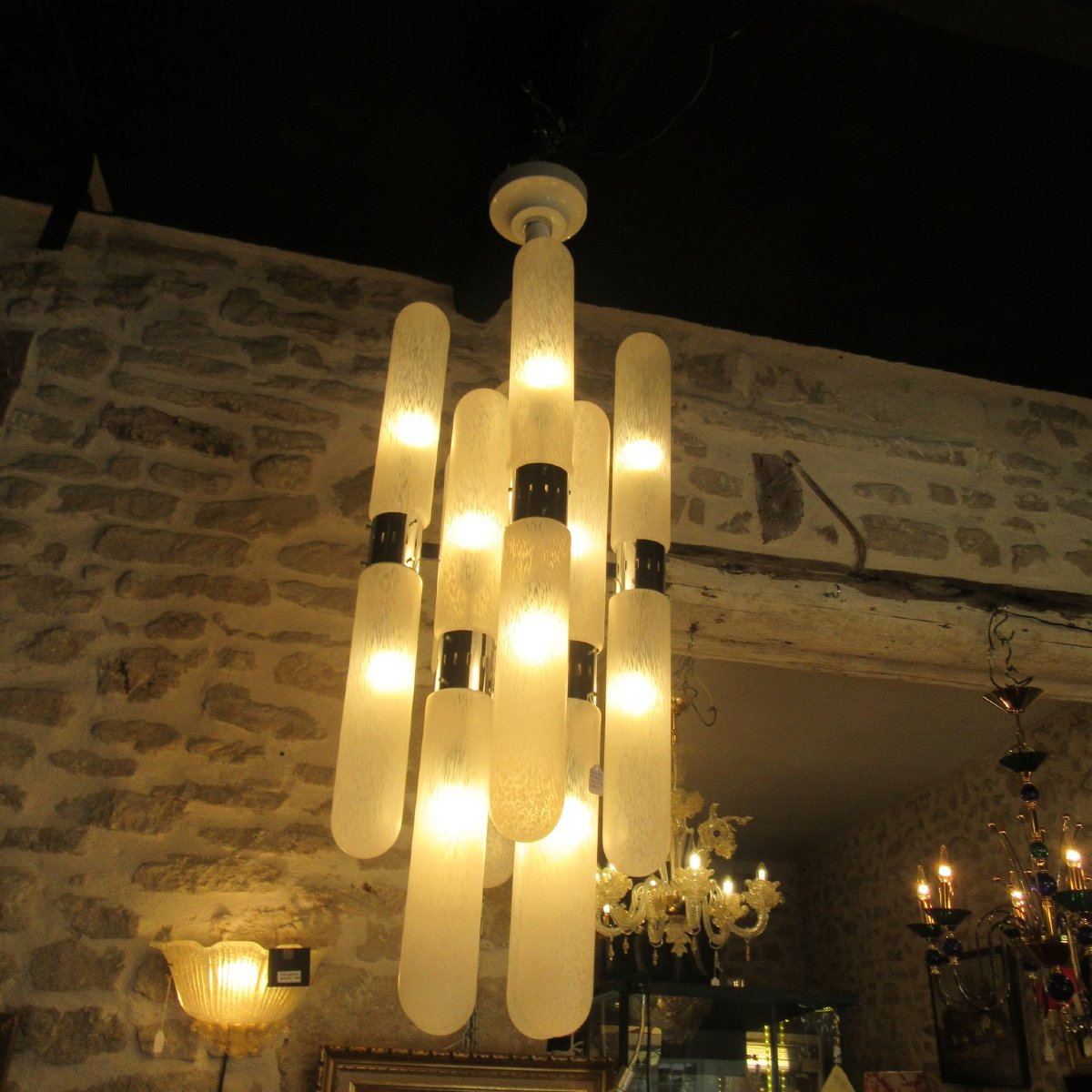 Murano Chandelier By Aldo Nason - 1960 - 16 Lights-photo-1