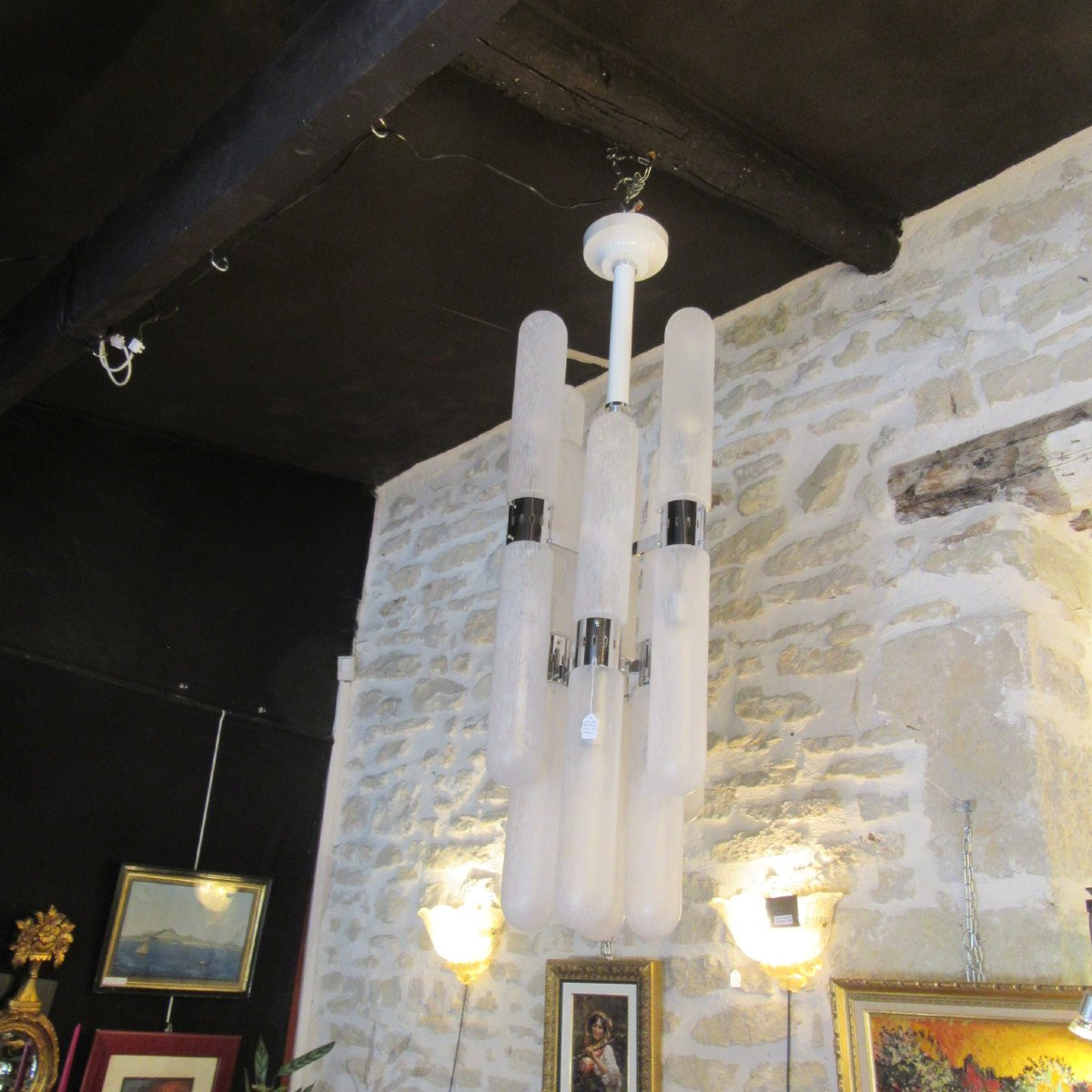 Murano Chandelier By Aldo Nason - 1960 - 16 Lights-photo-7