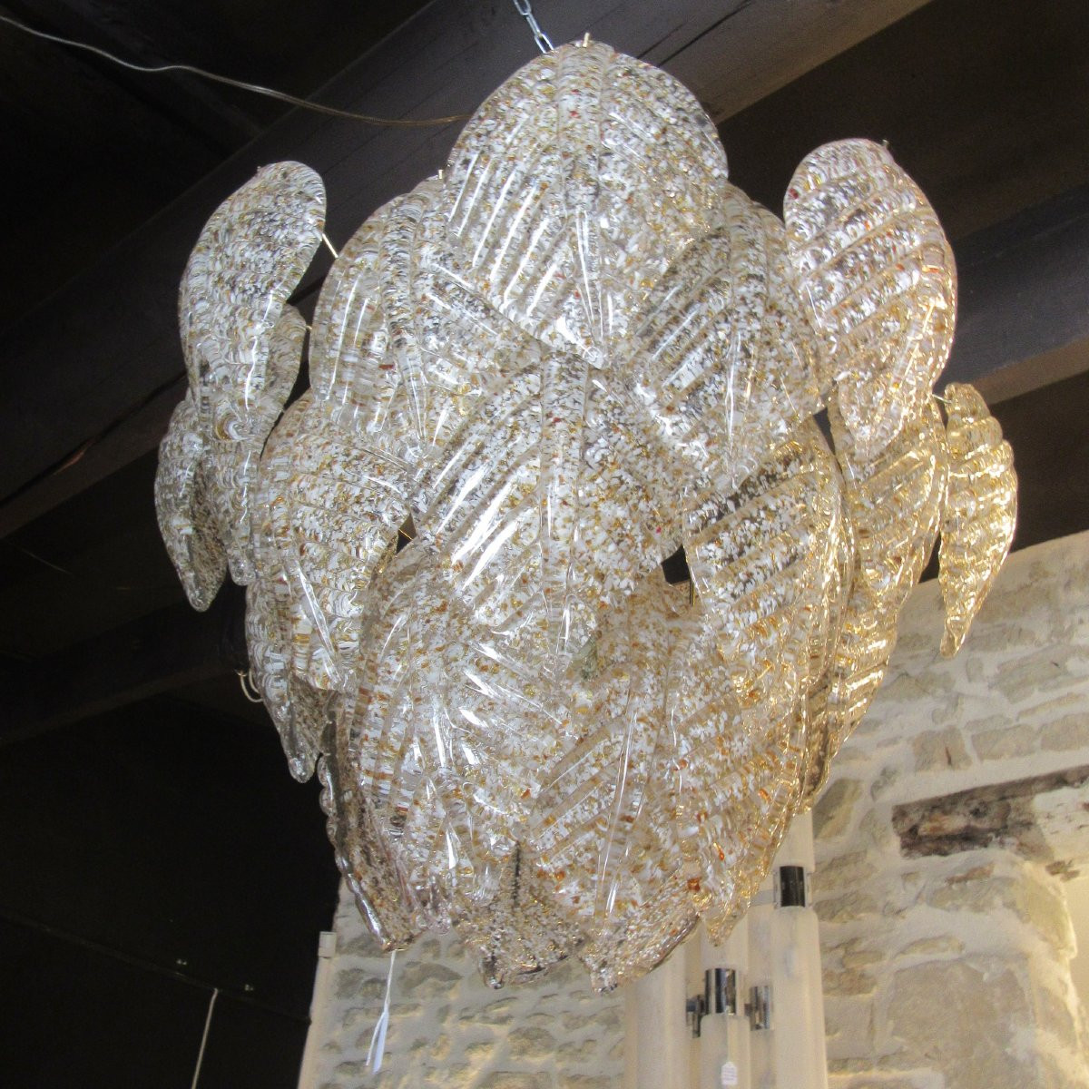 1950s Murano Chandelier By Barovier And Toso-photo-2