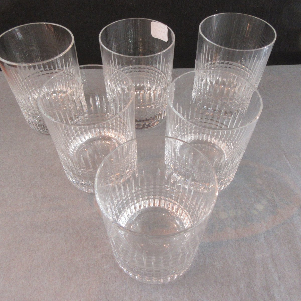 Baccarat Modèle NANCY - 6 Verres à whisky en parfait état-photo-7