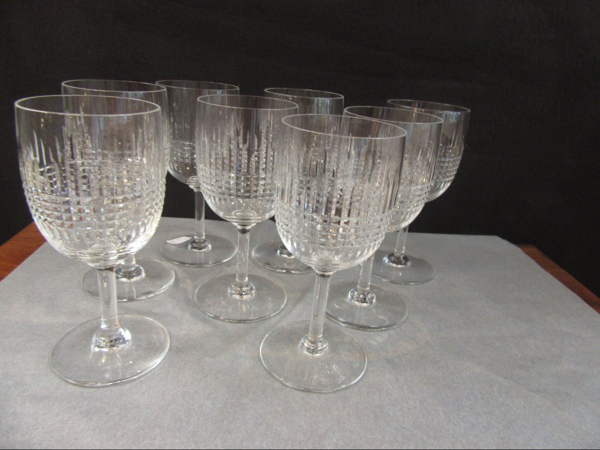 8 verres à eau BACCARAT Modèle NANCY-photo-1