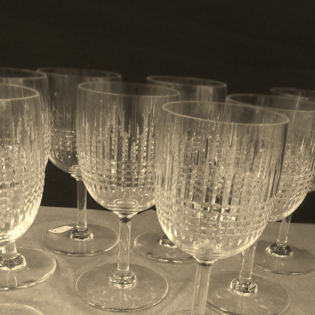 8 verres à eau BACCARAT Modèle NANCY-photo-2