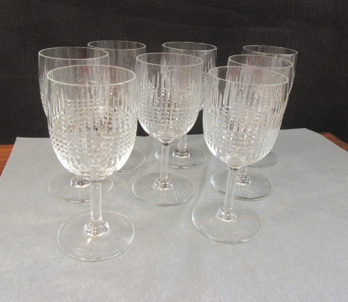 8 verres à eau BACCARAT Modèle NANCY