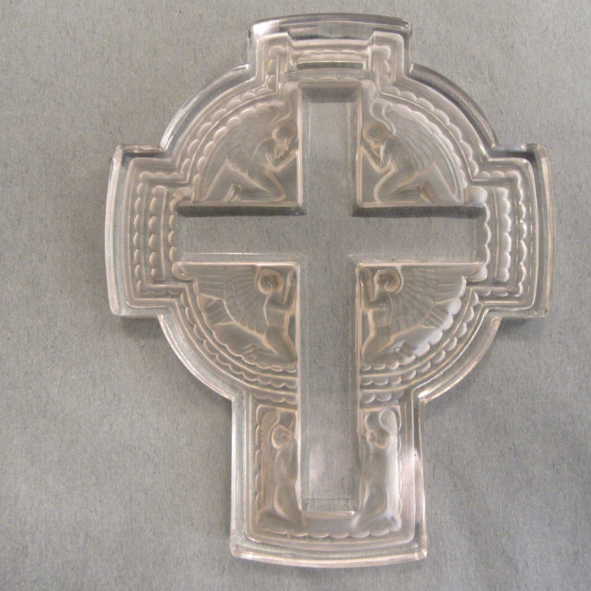 Lalique René Croix de berceau "Aux Anges"-photo-8