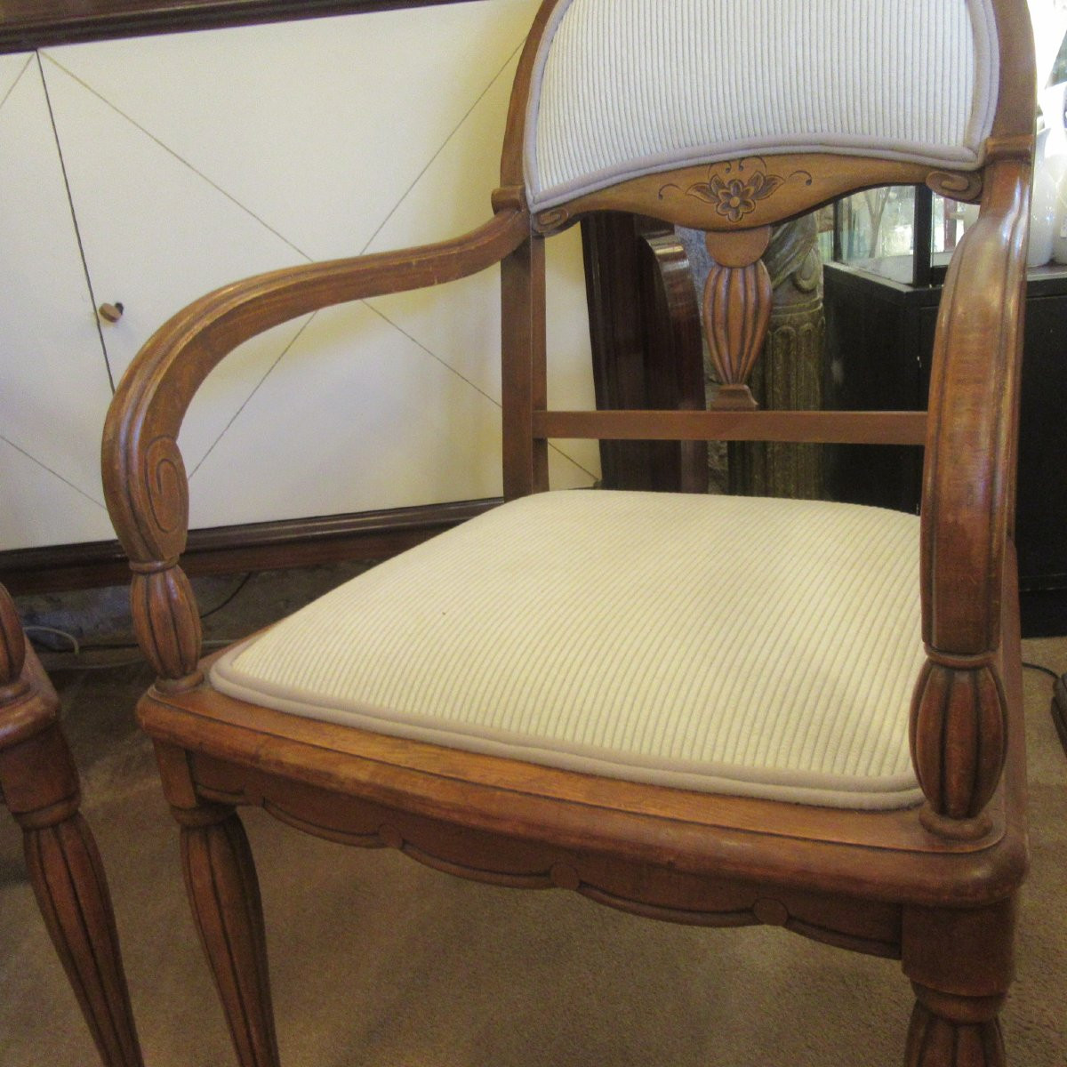 Paire FAUTEUILS art-déco en parfait état-photo-4