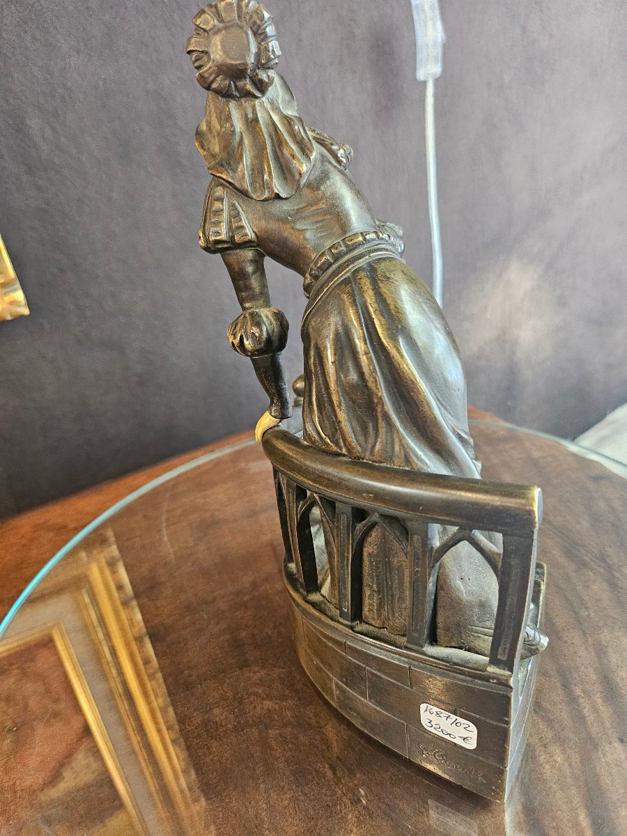 Bronze Chryelephantine By Omerth Georges Late 19th Century-photo-1