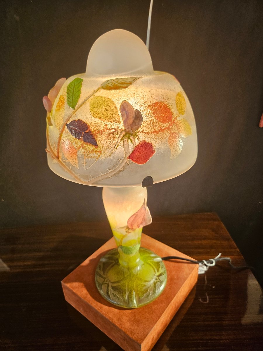 Lampe Daum en verre multicouvhes et applications 