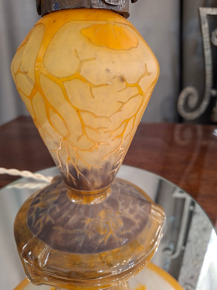 Schneider Glass Paste Lamp, Circa 1919/1924-photo-4