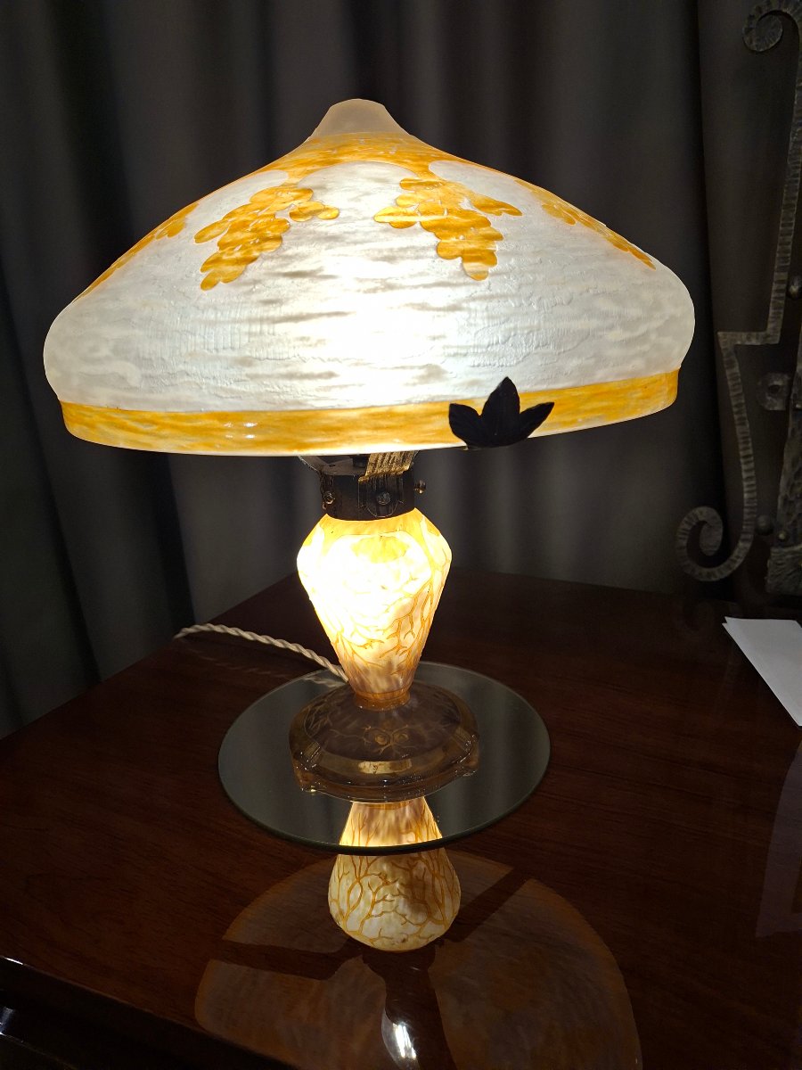 Schneider Glass Paste Lamp, Circa 1919/1924-photo-5
