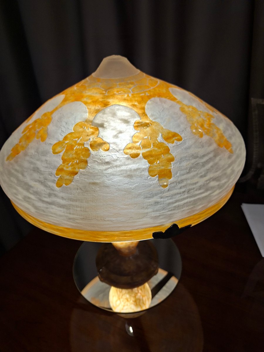 Schneider Glass Paste Lamp, Circa 1919/1924