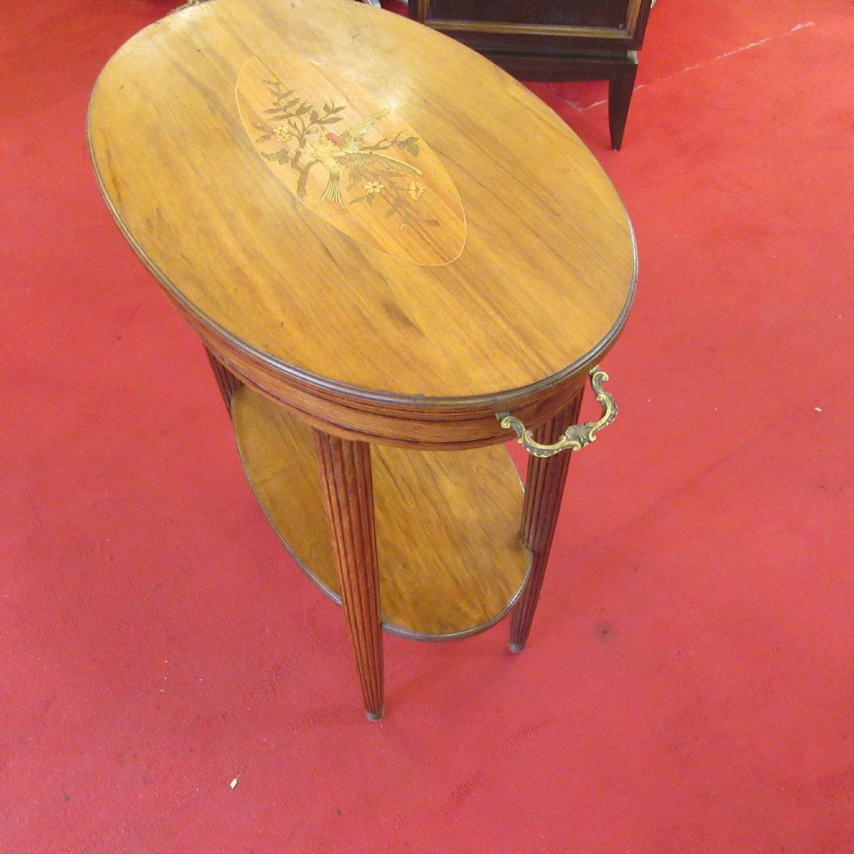Art Deco Inlaid Side Table-photo-4