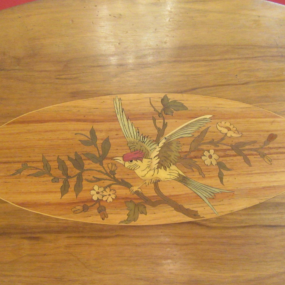 Art Deco Inlaid Side Table-photo-4