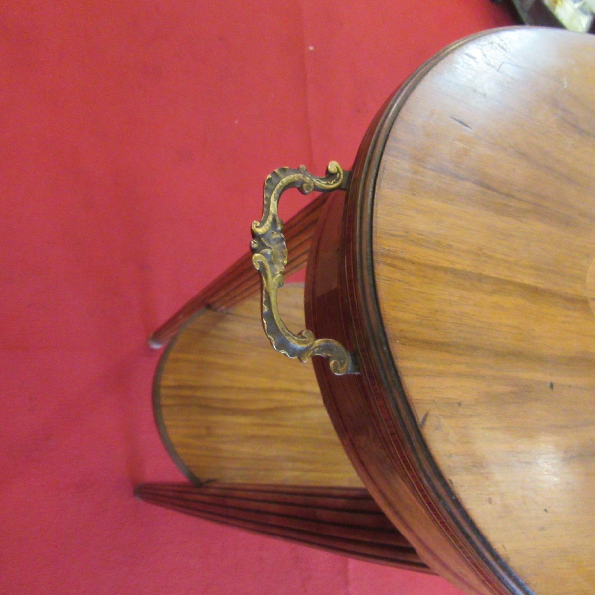 Art Deco Inlaid Side Table-photo-5