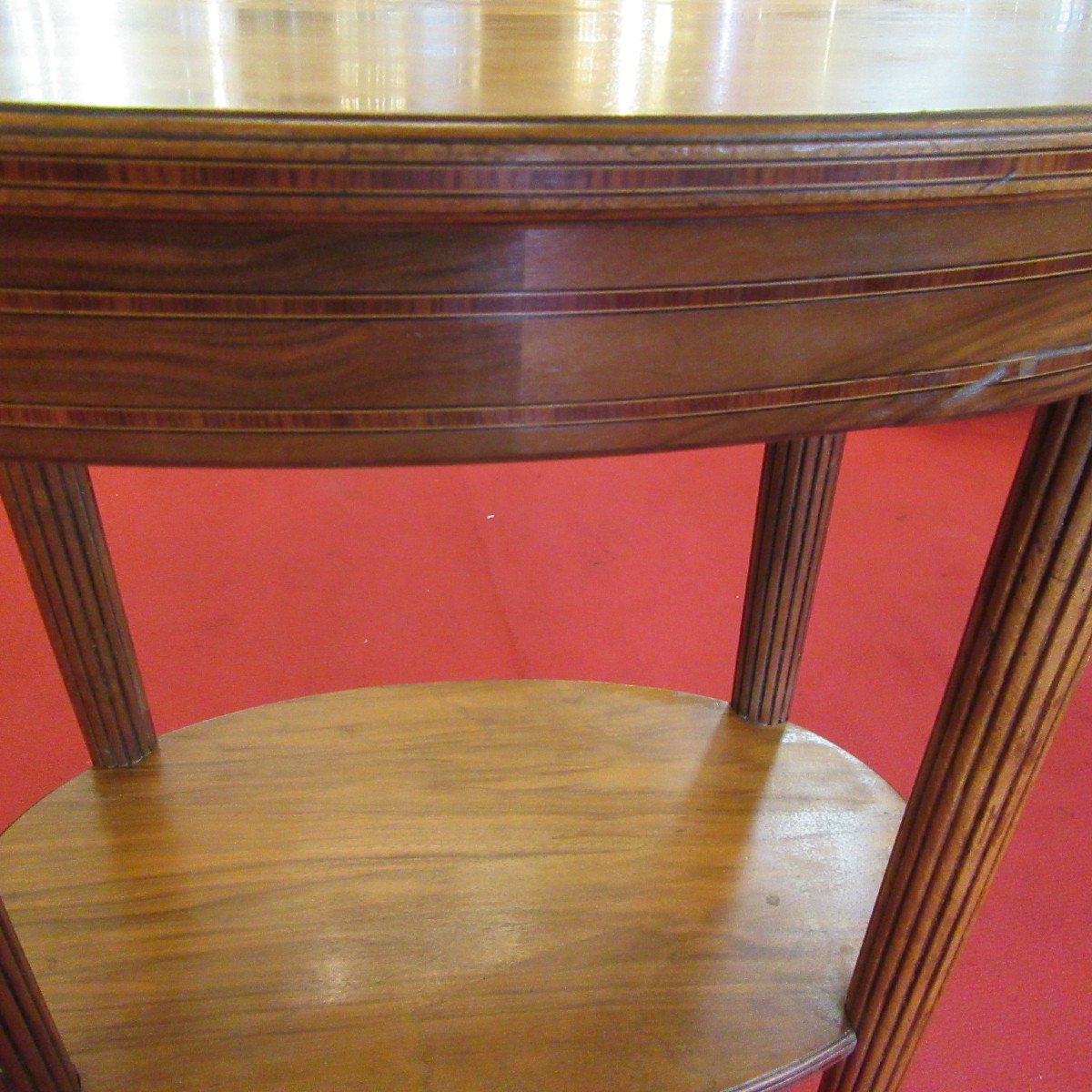 Art Deco Inlaid Side Table-photo-6