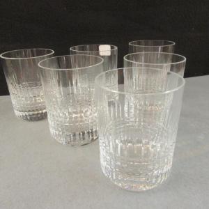 Baccarat Modèle NANCY - 6 Verres à whisky en parfait état