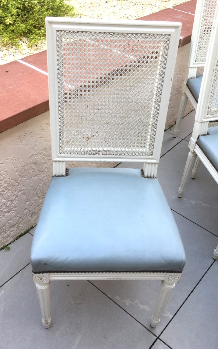  Set Of Six Louis XVI Style Chairs-photo-2