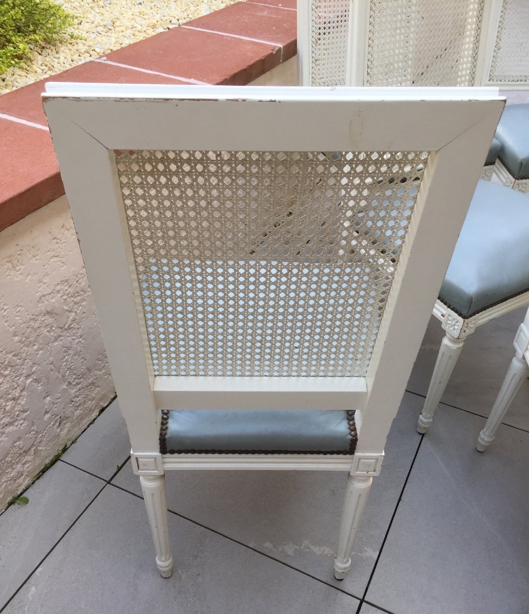  Set Of Six Louis XVI Style Chairs-photo-3