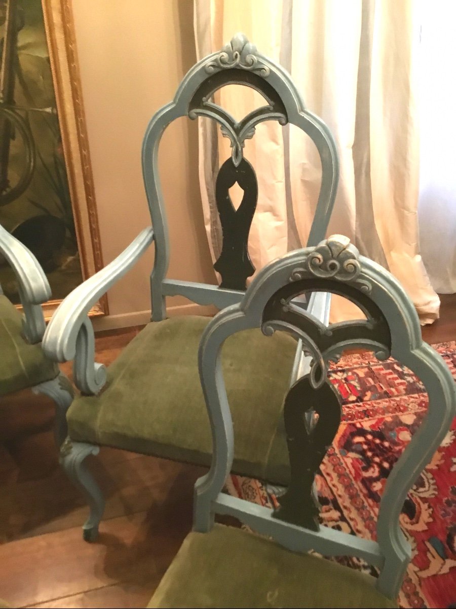 Ensemble De Salon De Style Baroque Italien -photo-2