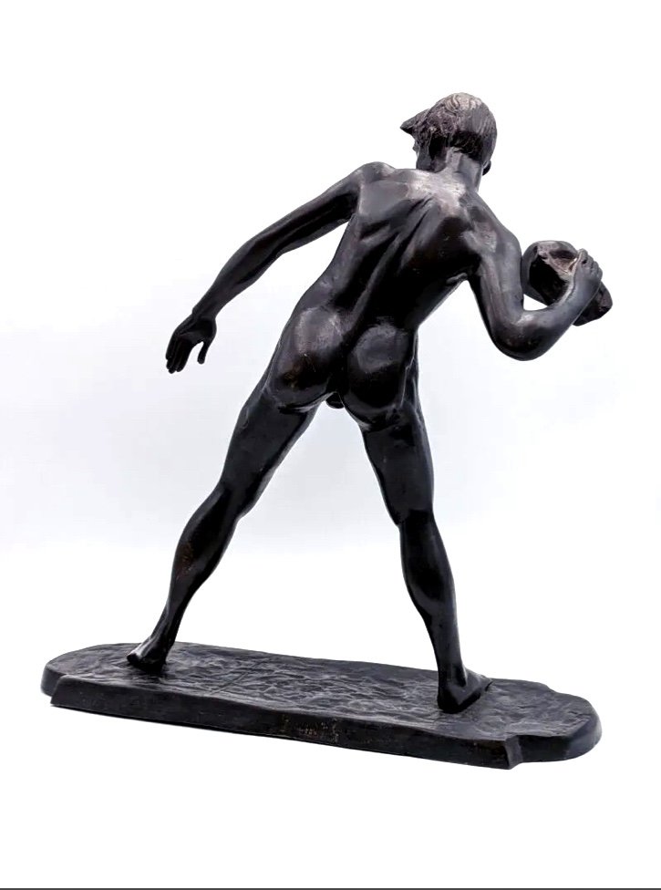 Antique Character.bronze With Brown Patina-photo-1
