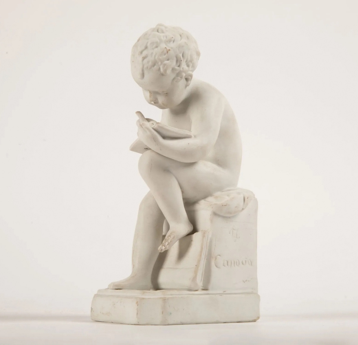Antonio Canova, Young Scribe In Biscuit-photo-2
