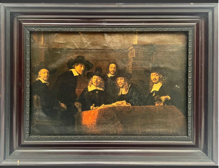 D’apres Rembrandt .guile des drapiers.XIX eme