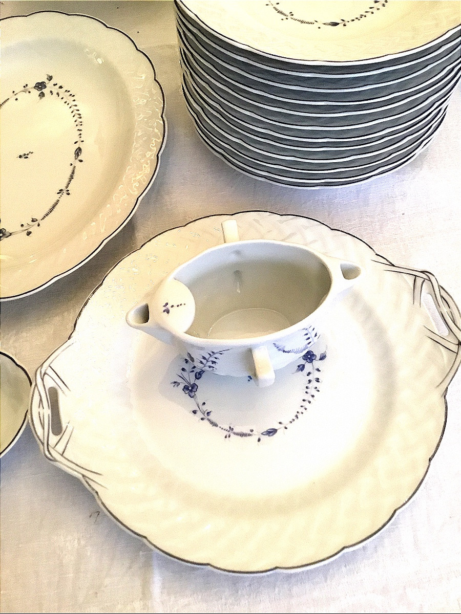 Bernardaud Limoges.service de table Hortense en porcelaine -photo-4