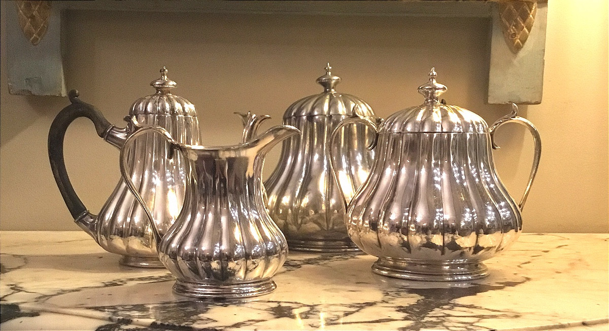 Service à café en métal argenté .sheiffield-photo-2