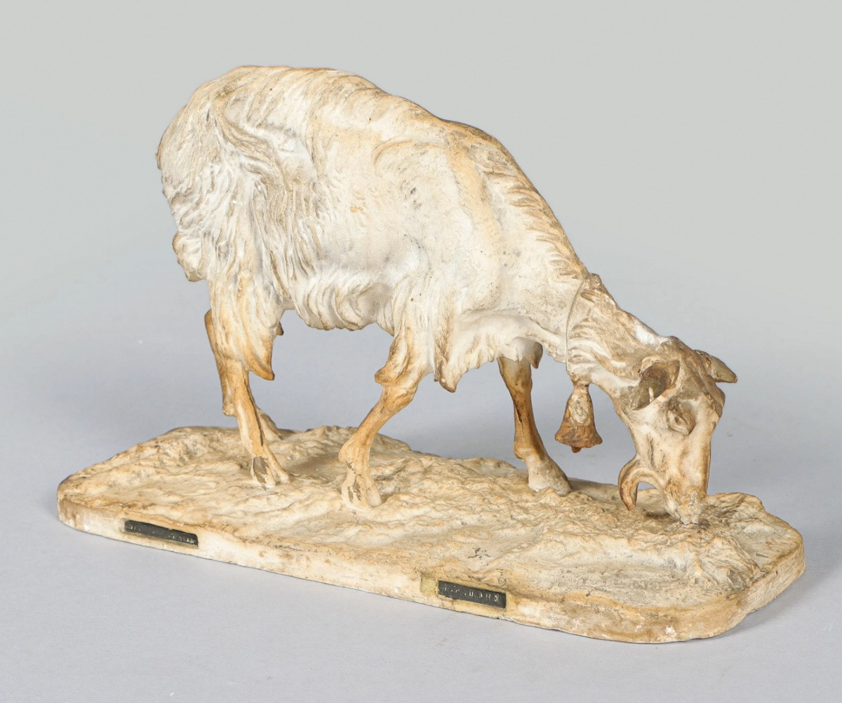 Pierre Jules Mène. Patinated Plaster Cast, Dated 1844-photo-4