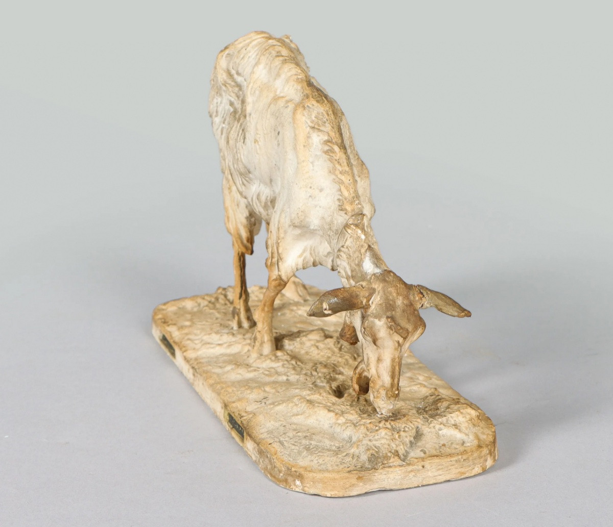 Pierre Jules Mène. Patinated Plaster Cast, Dated 1844-photo-1