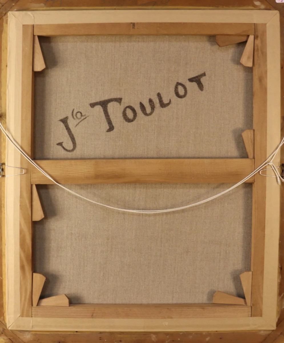 Jean Toulot, 19th Century. Portrait Of Balthazar Castiglione After Raphael. Oil On Canvas, 1880.-photo-3