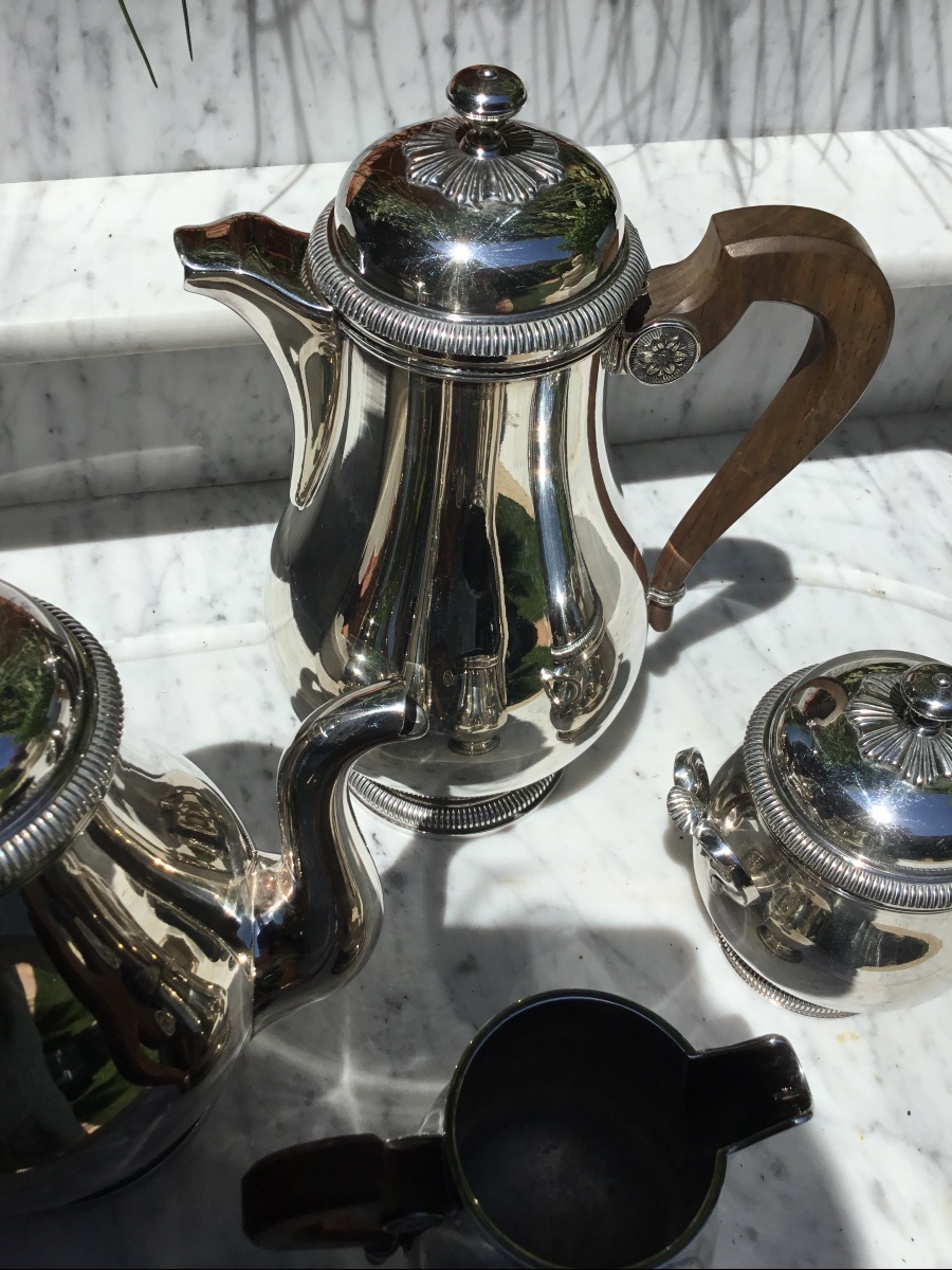 Christofle. Silver-plated Tea And Coffee Set-photo-5