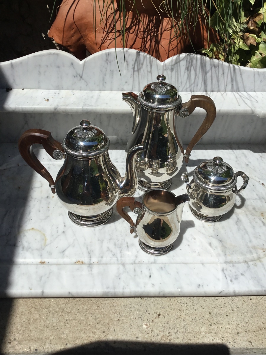 Christofle. Silver-plated Tea And Coffee Set-photo-6