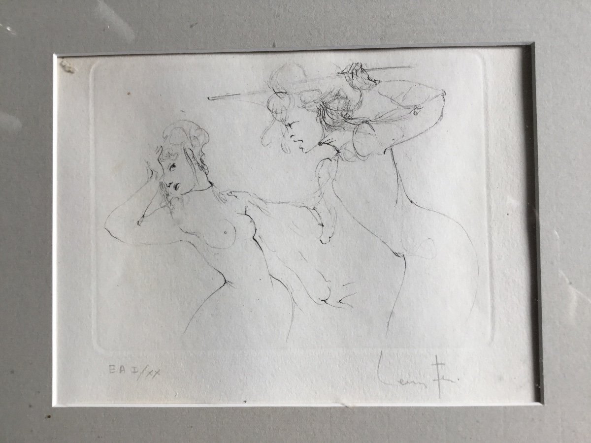 Leonor Fini Print Numbered 1/20 And Signed-photo-2
