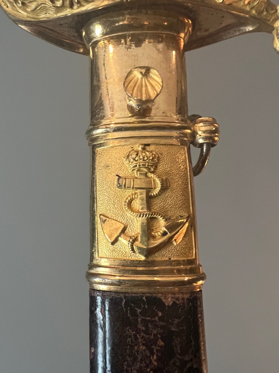 Naval Officer's Saber, Luxury Model, Louis-phillipe Period, France.-photo-4