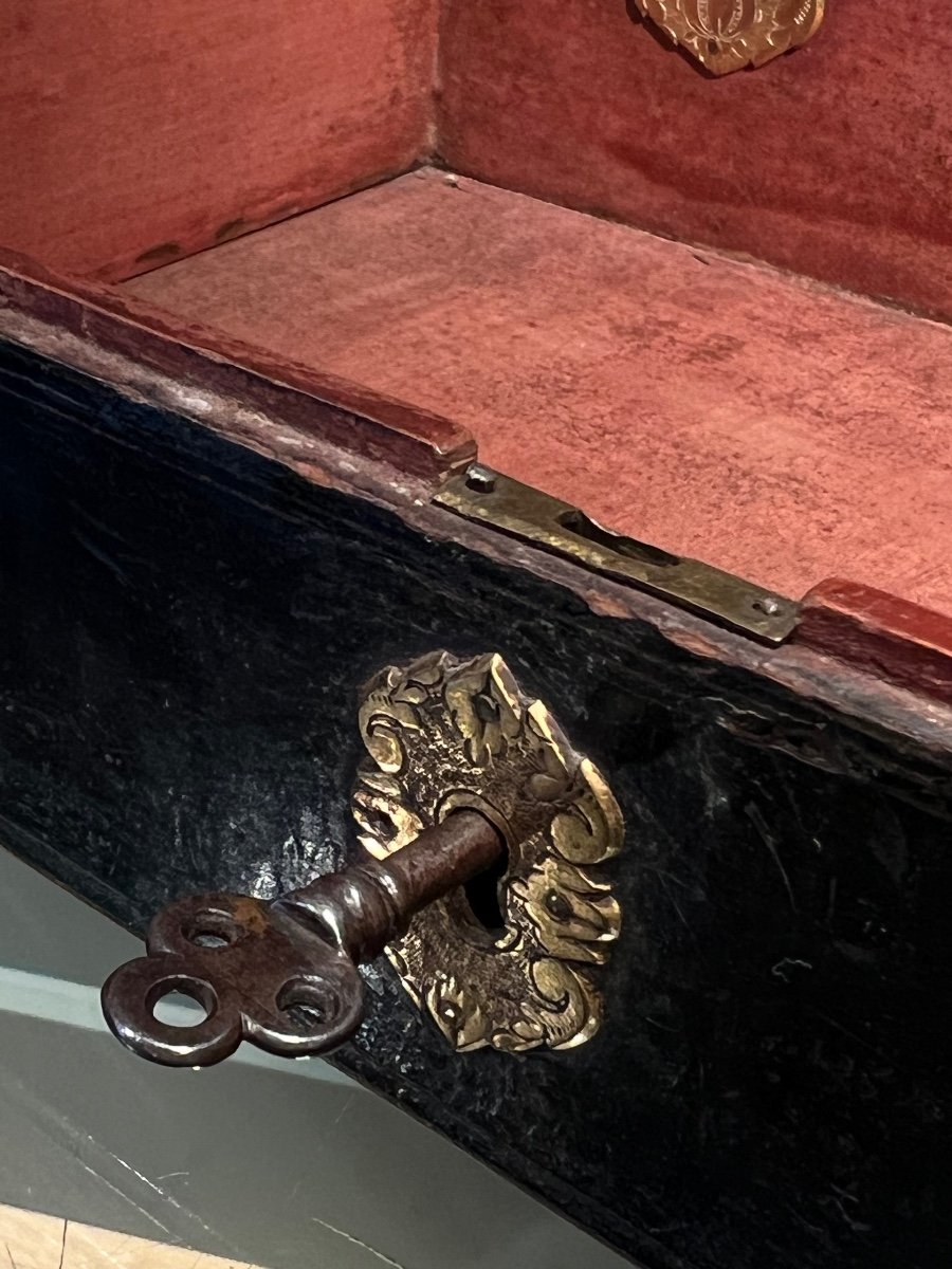 Wig Box In Vernis-martin, Surroundings Of Gérard Dagly (1660-1715), Berlin, 18th.-photo-4