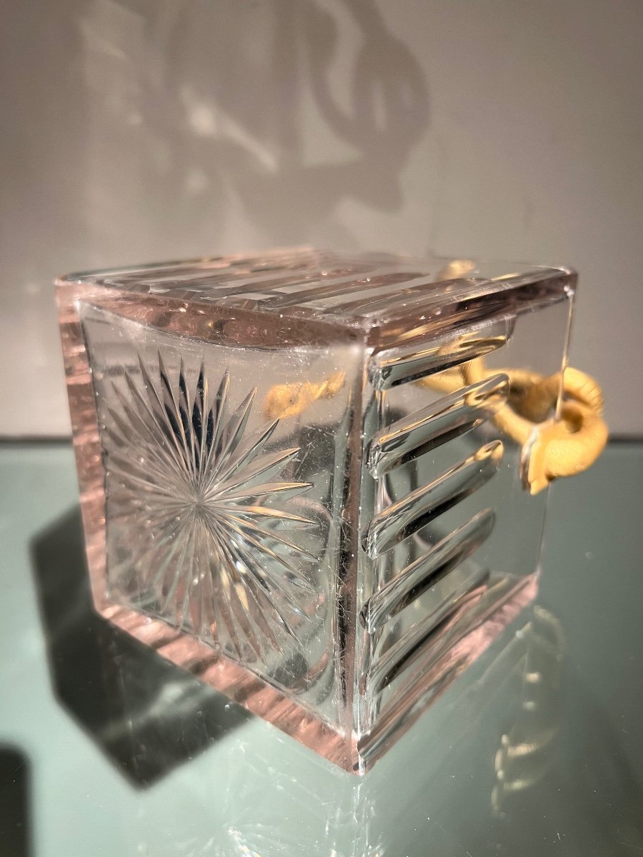 Roze Crystal Pannier, Attributed To L’escalier De Cristal, Napoleon III, Ca. 1867.-photo-8
