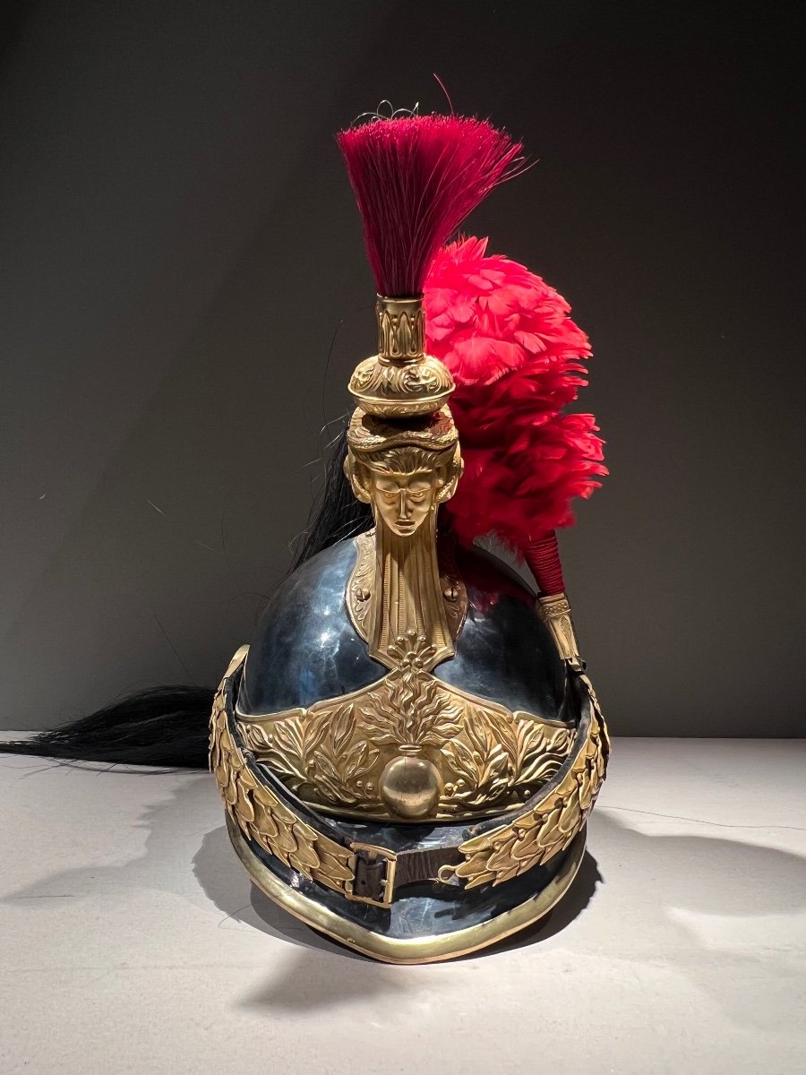 Casque D’officier De Cuirassiers, Modèle 1872 Modifié En 1874, France, Troisième République.-photo-2