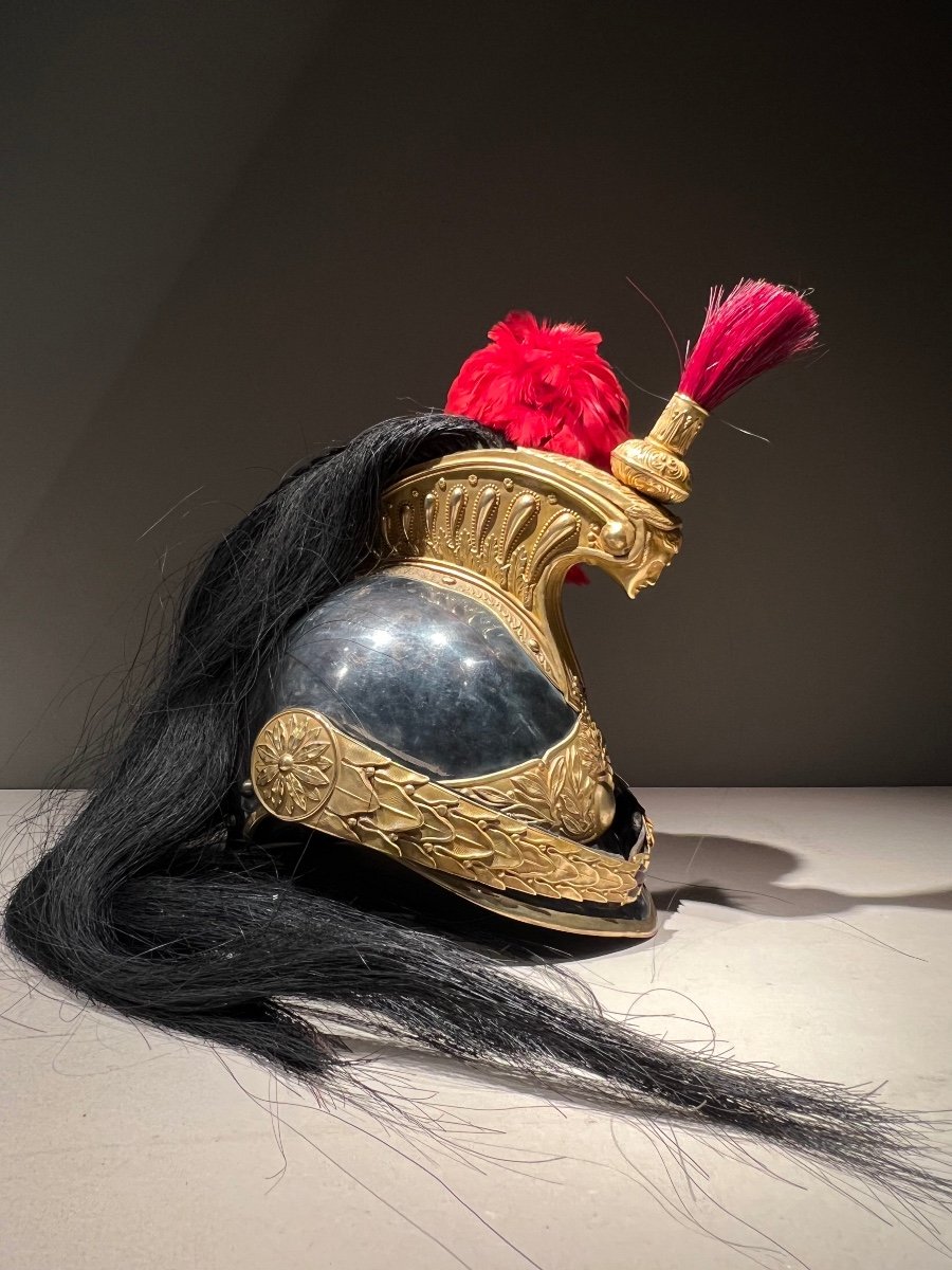 Casque D’officier De Cuirassiers, Modèle 1872 Modifié En 1874, France, Troisième République.-photo-3