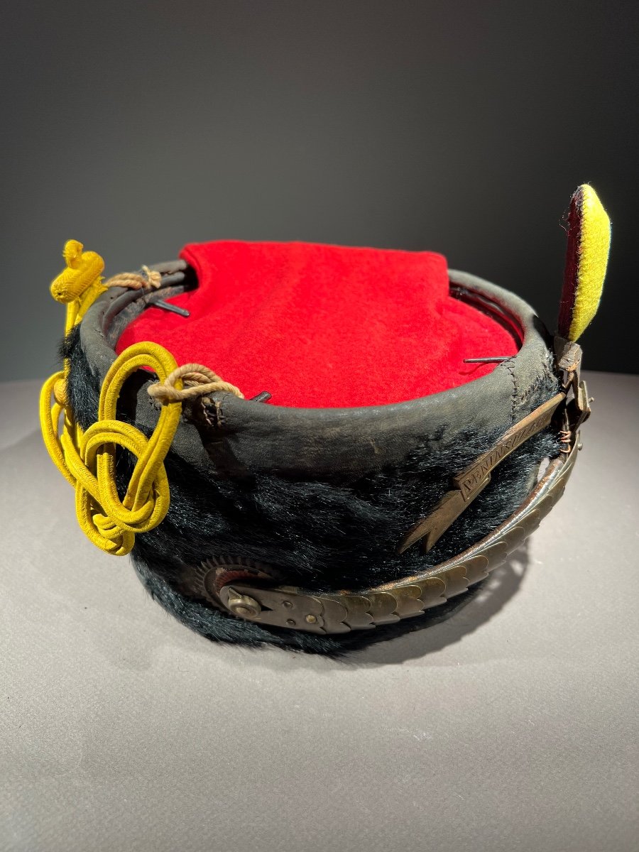 Rare Colbac From The 17th Hussar Regiment Of Braunschweich, Ca. 1910-1914.-photo-2