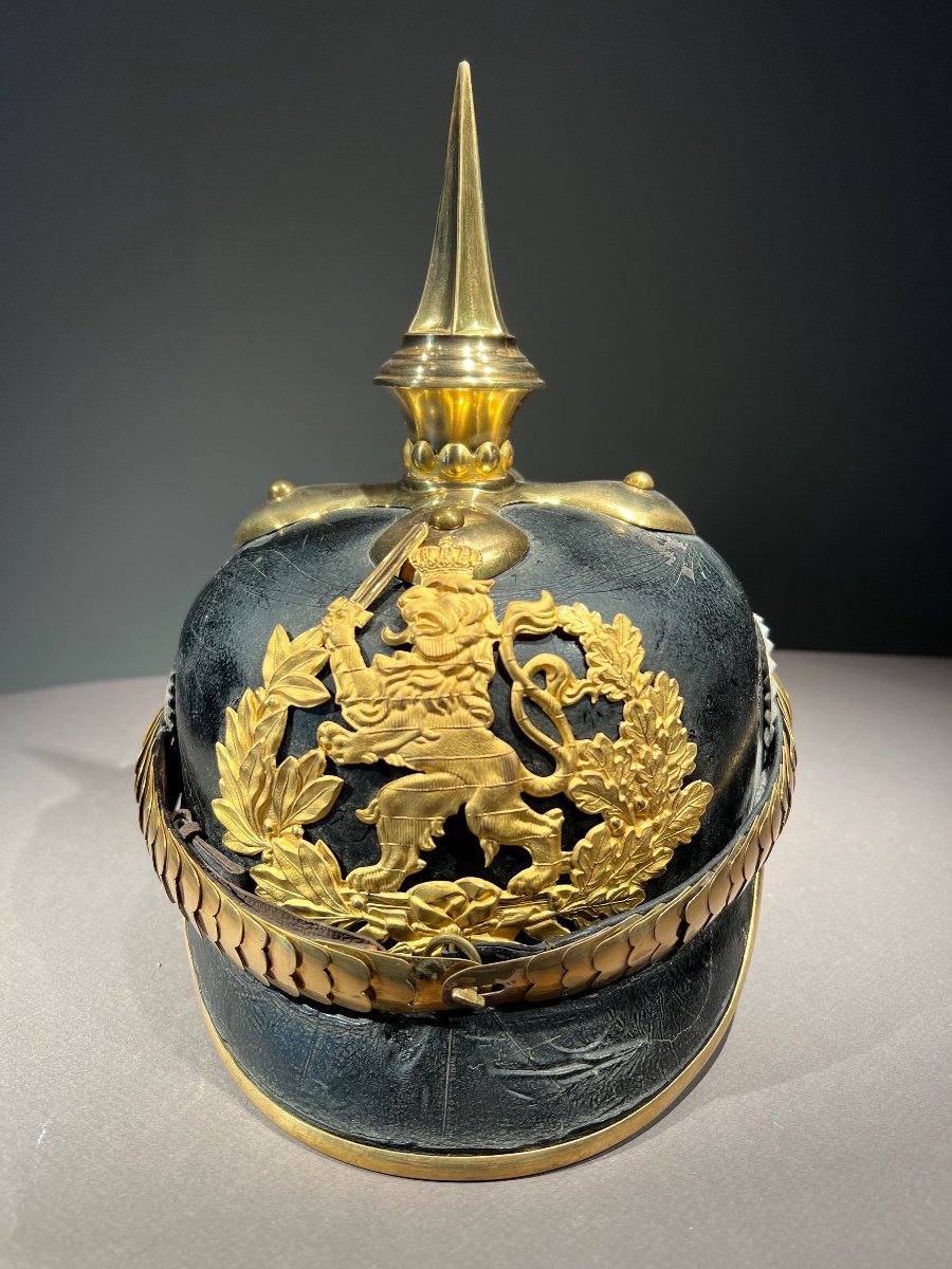 Hessian Officer's Pickelhaube  From The 116th Infantry Regiment, Late 19th Early 20th.-photo-2