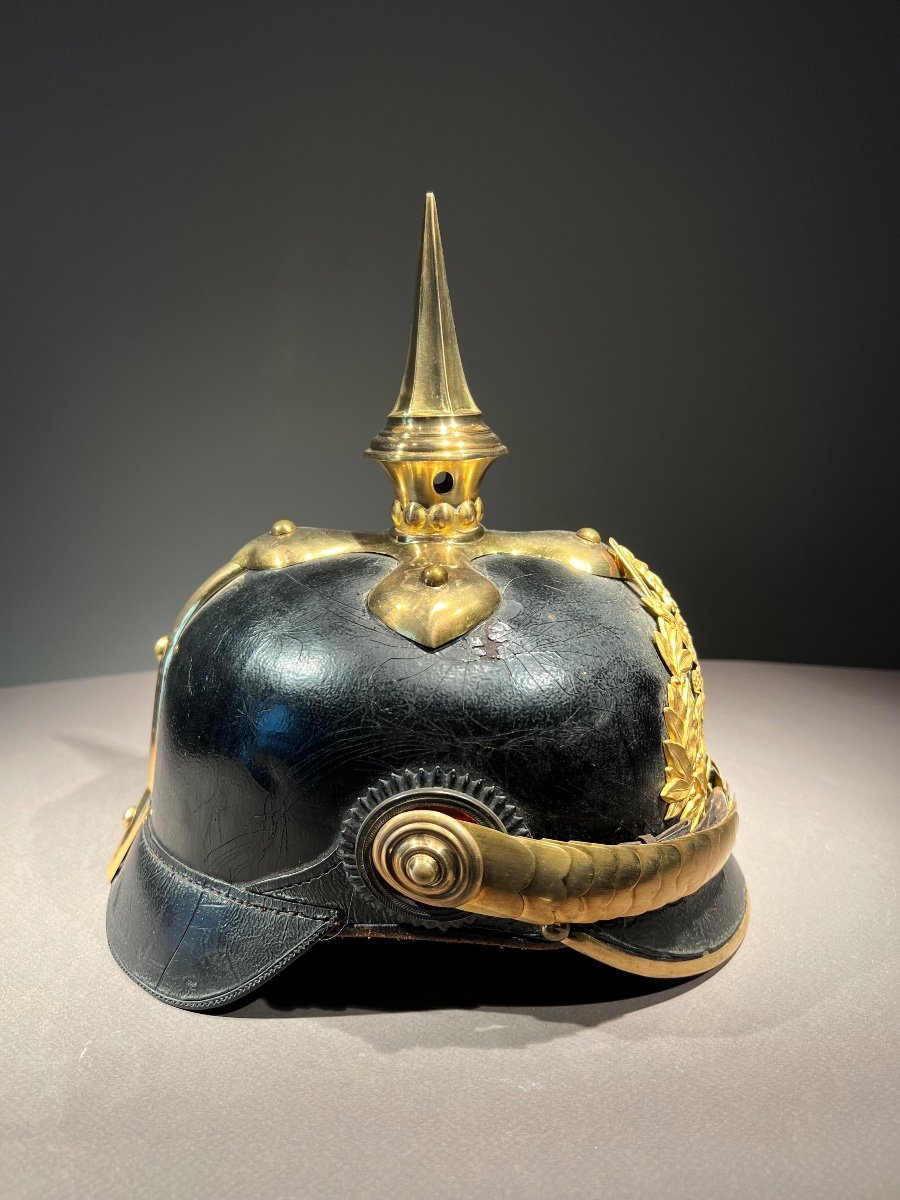 Hessian Officer's Pickelhaube  From The 116th Infantry Regiment, Late 19th Early 20th.-photo-3