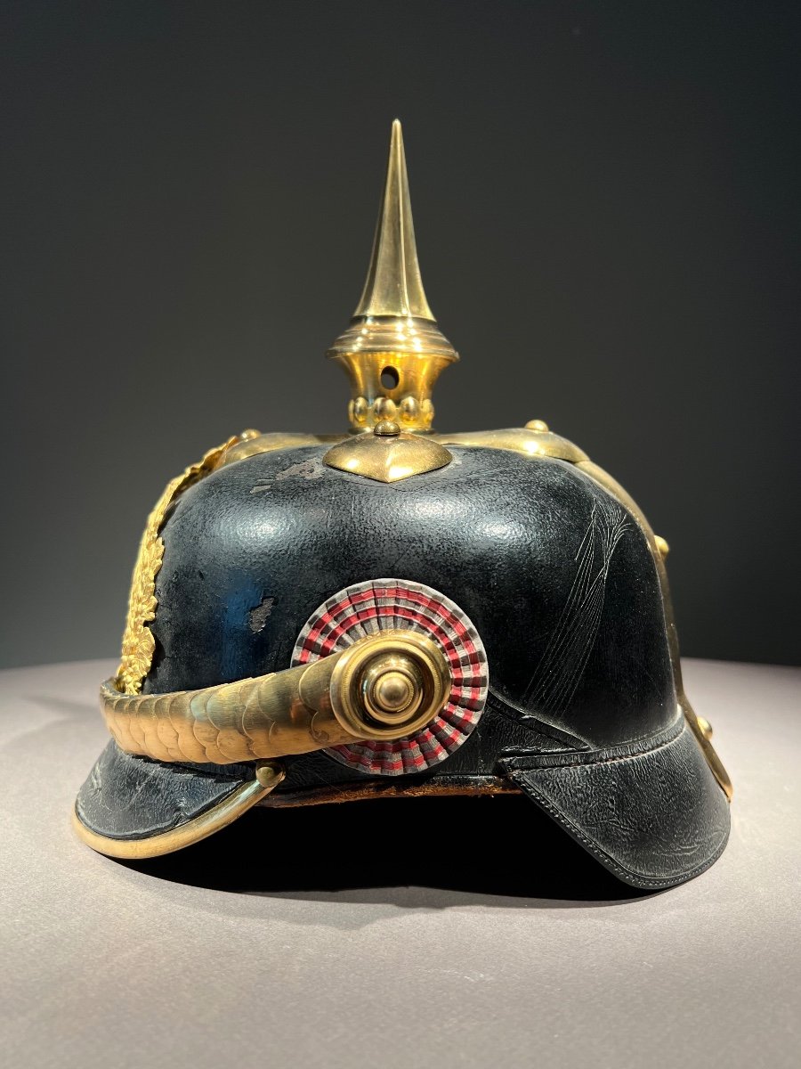 Hessian Officer's Pickelhaube  From The 116th Infantry Regiment, Late 19th Early 20th.-photo-1