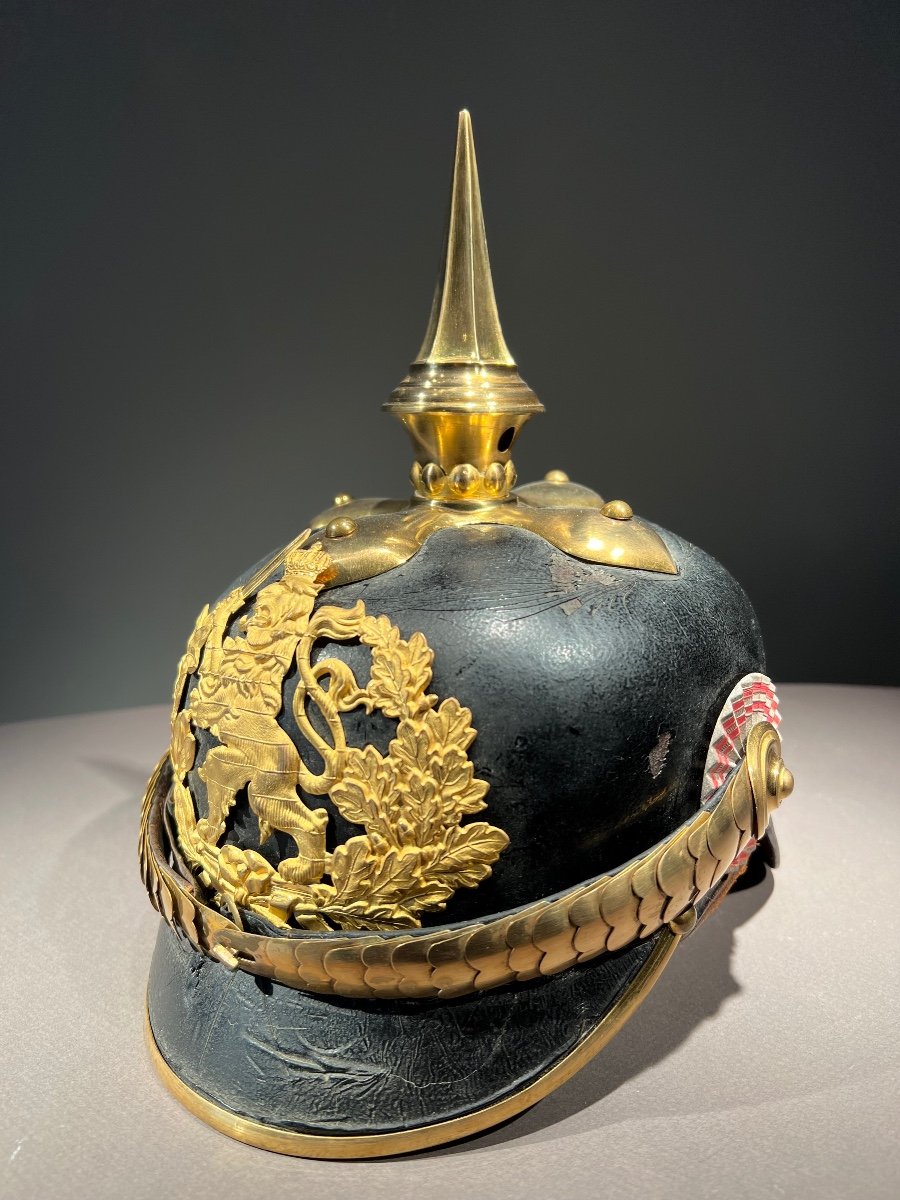 Hessian Officer's Pickelhaube  From The 116th Infantry Regiment, Late 19th Early 20th.