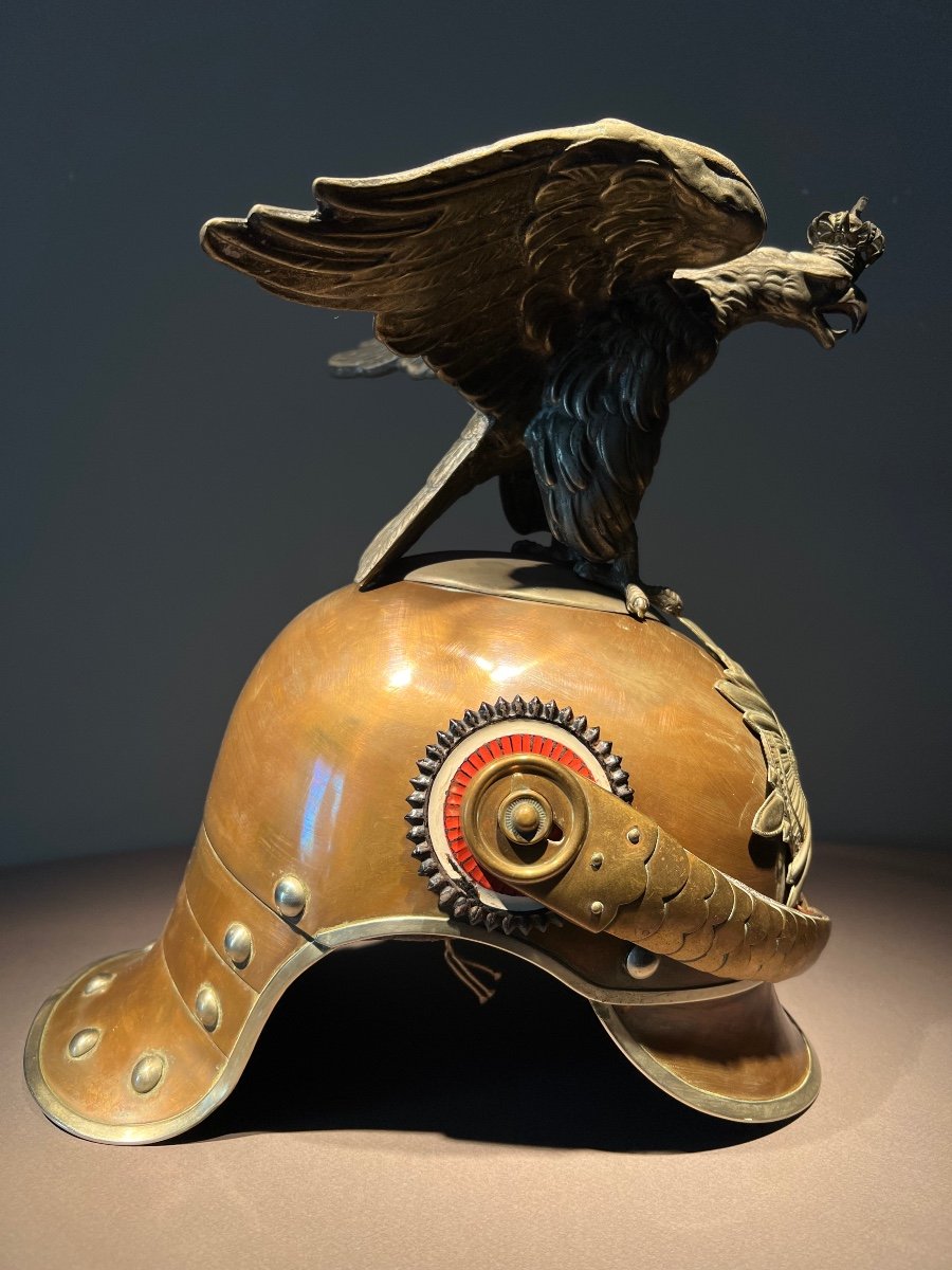 Prussian Guard Cuirassier Other Ranks Helmet , Model 1894, Dated And Marked Gkr, 1915.-photo-4