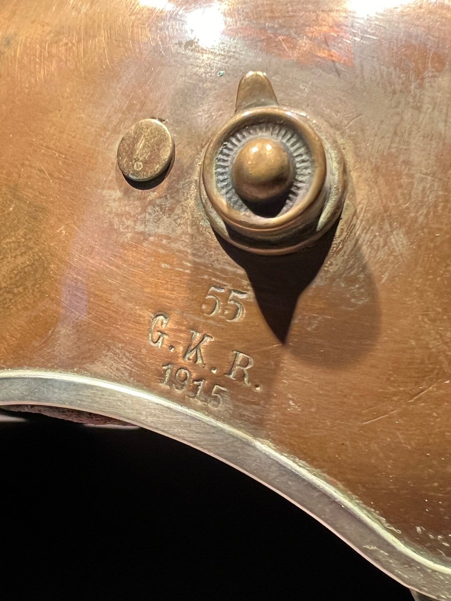 Prussian Guard Cuirassier Other Ranks Helmet , Model 1894, Dated And Marked Gkr, 1915.-photo-2