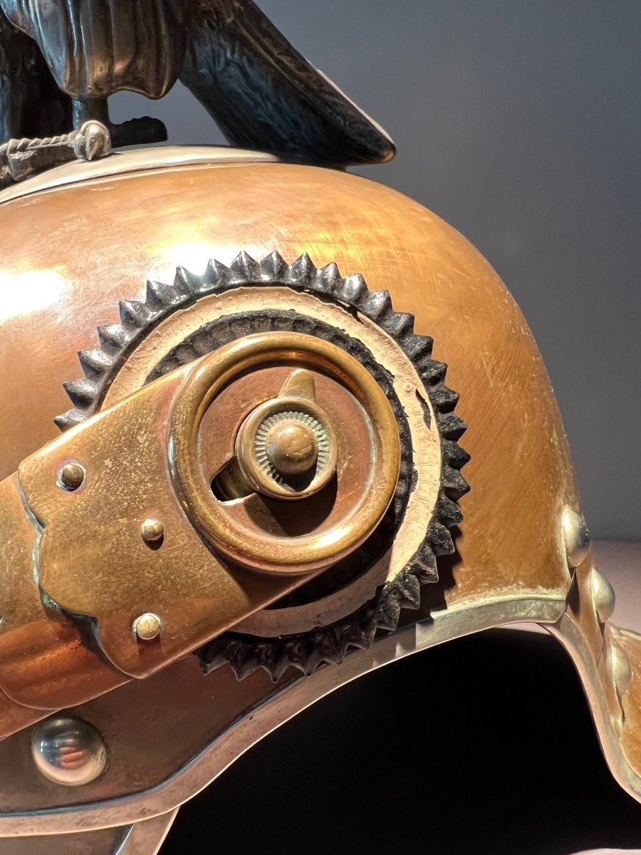 Prussian Guard Cuirassier Other Ranks Helmet , Model 1894, Dated And Marked Gkr, 1915.-photo-8