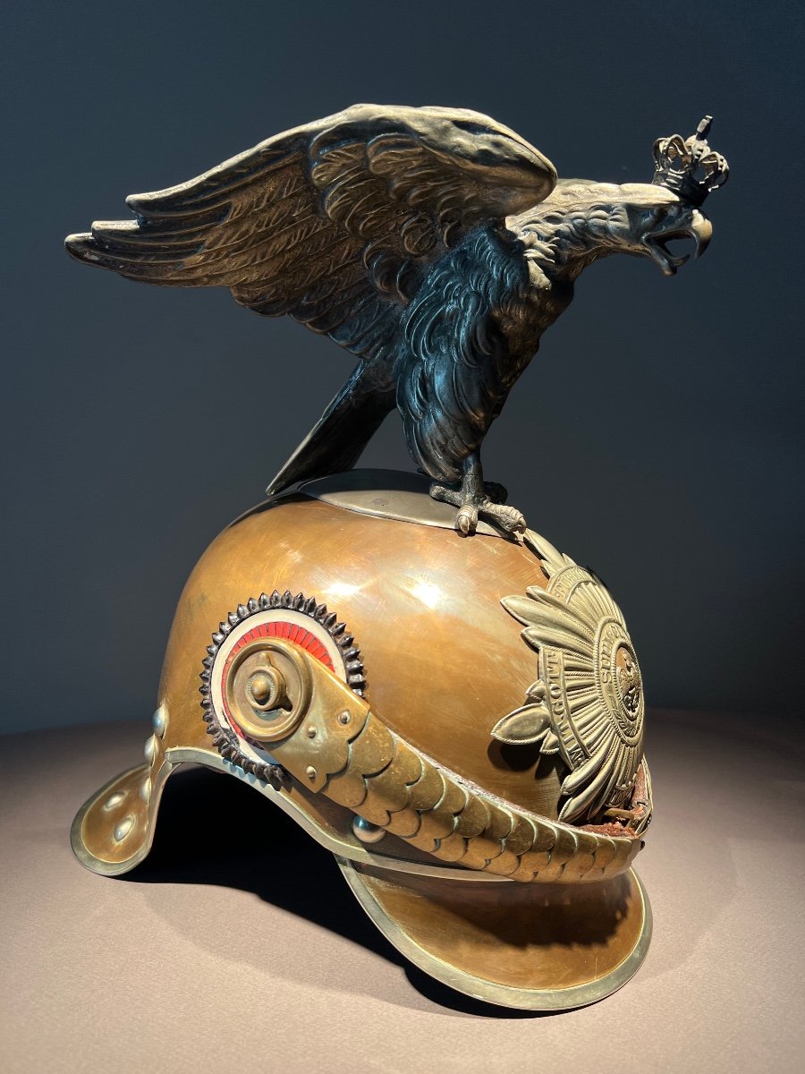 Prussian Guard Cuirassier Other Ranks Helmet , Model 1894, Dated And Marked Gkr, 1915.